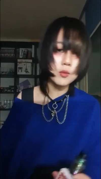 존나 퇴폐적 단발 피어싱녀 비고라방