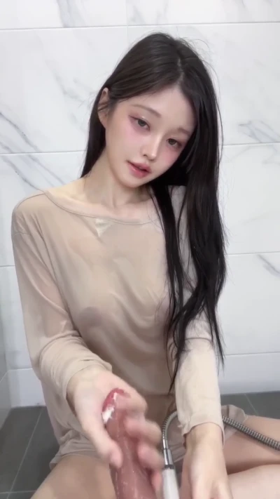 아이돌 스러운 모르은꼴 딜도샤워